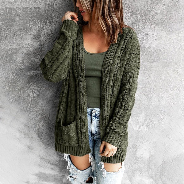 Comfortable Women's Wool Jacket With Pockets