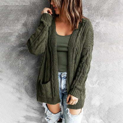 Comfortable Women's Wool Jacket With Pockets