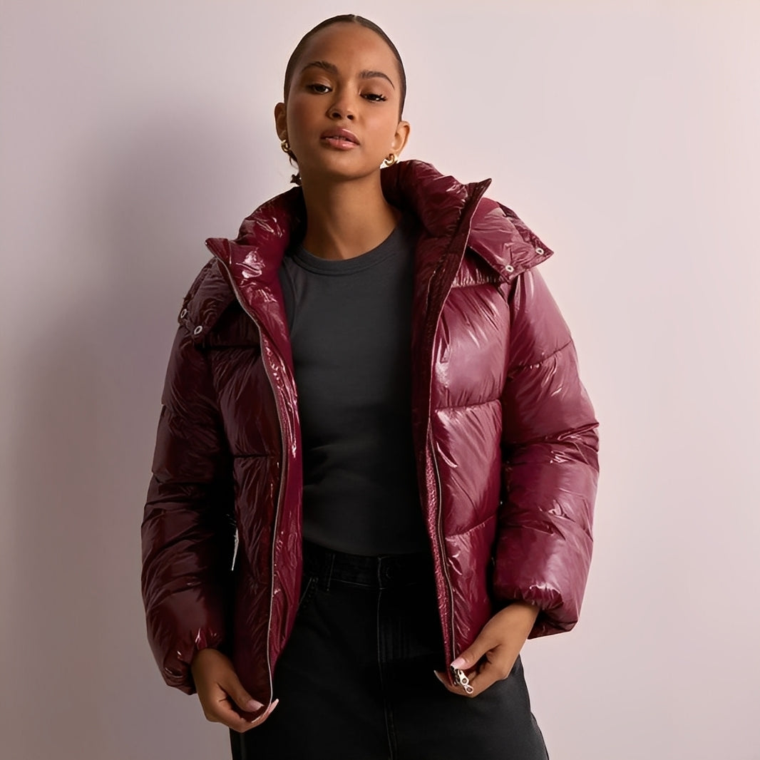 Women's Winter Jacket Detachable Hood Warm