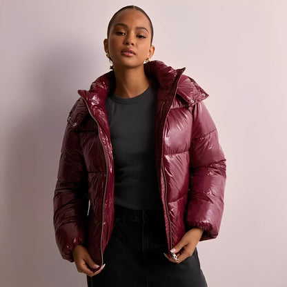 Women's Winter Jacket Detachable Hood Warm