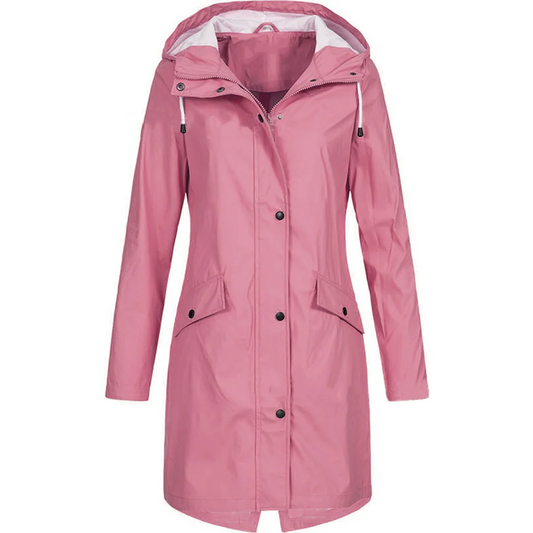 Wasserabweisende Regenjacke Frauen Taillierte Passform - IdealeKleiden