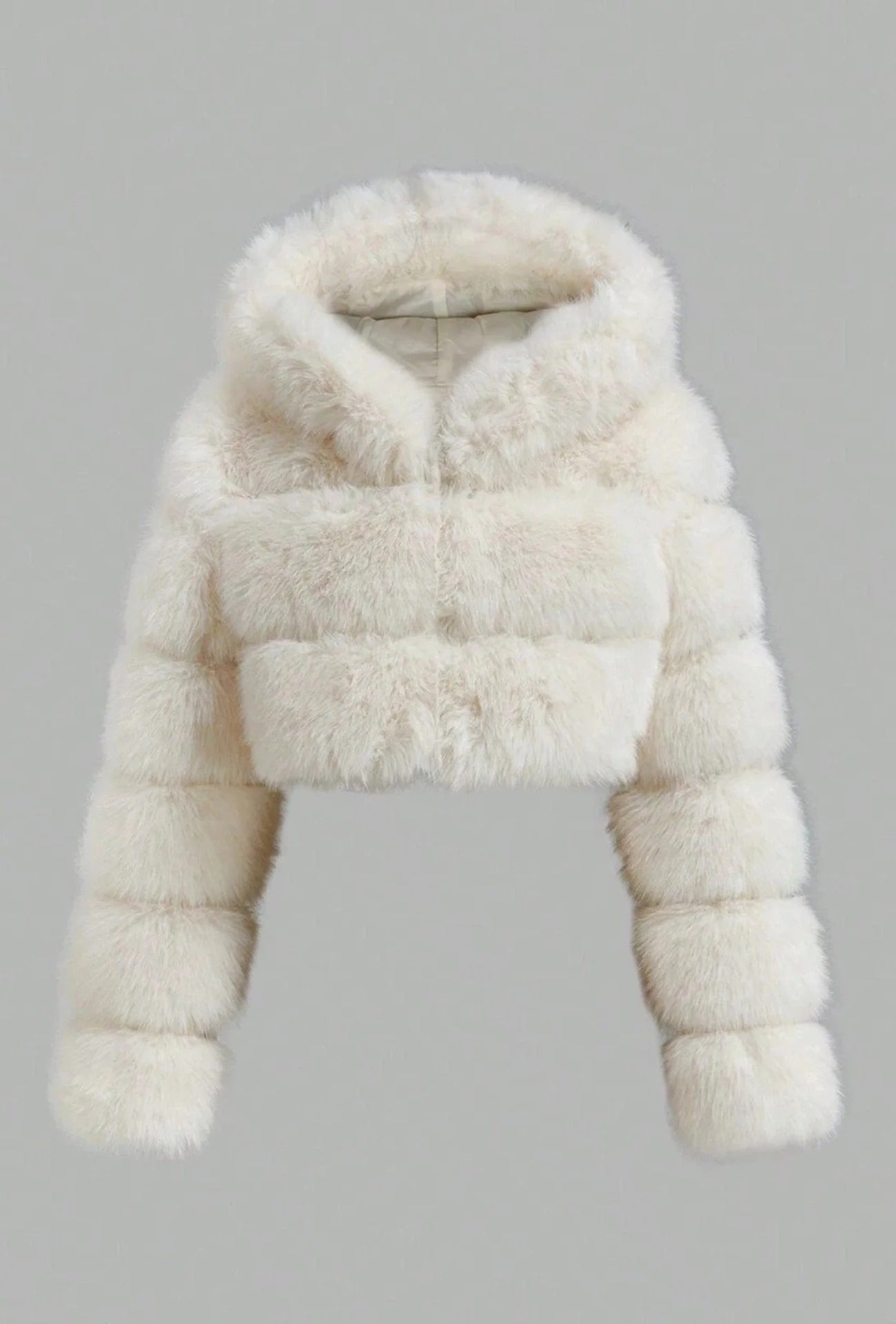Faux Fur Coat Short Glamorous Elegant