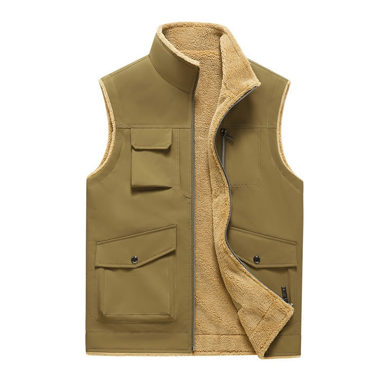 Men's Vest Outdoor Style Multi-Pocket Practical