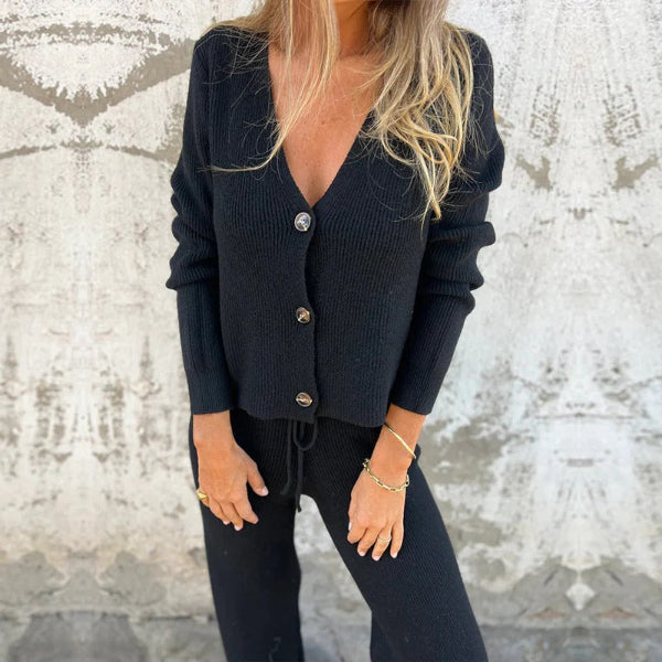 Weiches Loungewear Set Lockere Passform - IdealeKleiden