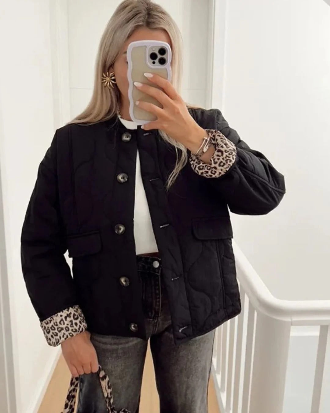 Elegant Leopard Jacket for Women Design