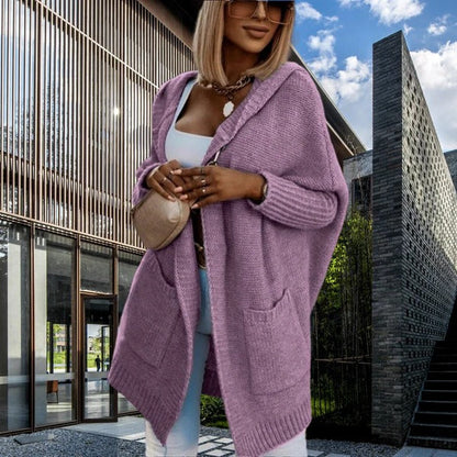 Large Cardigan Hooded with Pockets