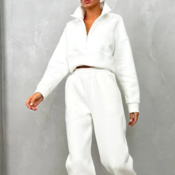 Comfortable Tracksuit Loose Fit High Neck