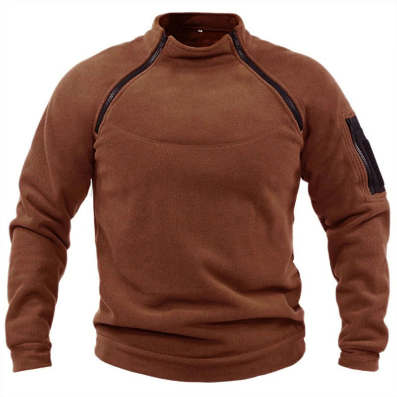 Cuddly Fleece Dress Comfortable High Collar