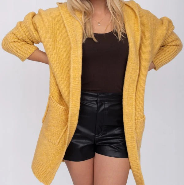 Large Cardigan Hooded with Pockets