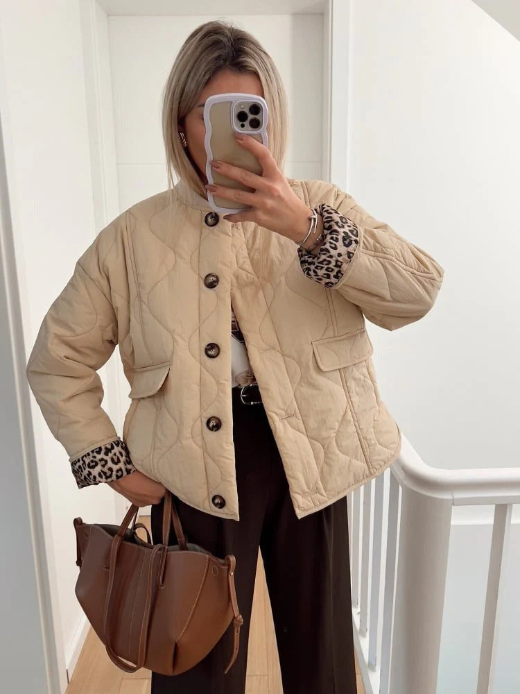 Elegant Leopard Jacket for Women Design