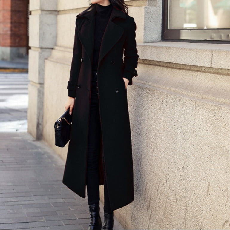 Warm Women's Classic Double-Breasted Jacket