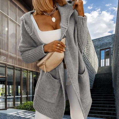 Large Cardigan Hooded with Pockets