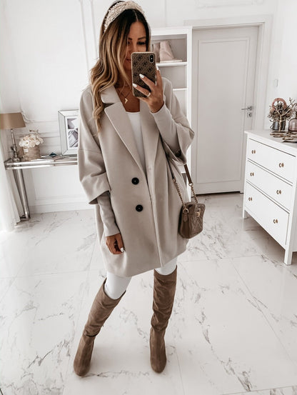 Women's Oversized Wool Coat Classic