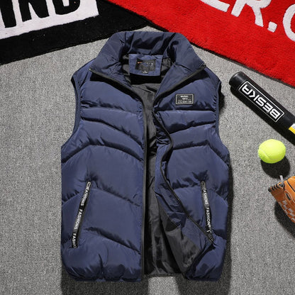 Men's Quilted Vest Sleeveless Urban Style