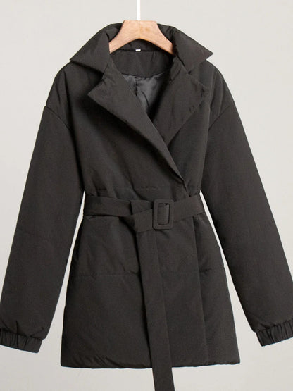 Belt Bags Puffer Jacket Wrap Quilted Winter Jacket