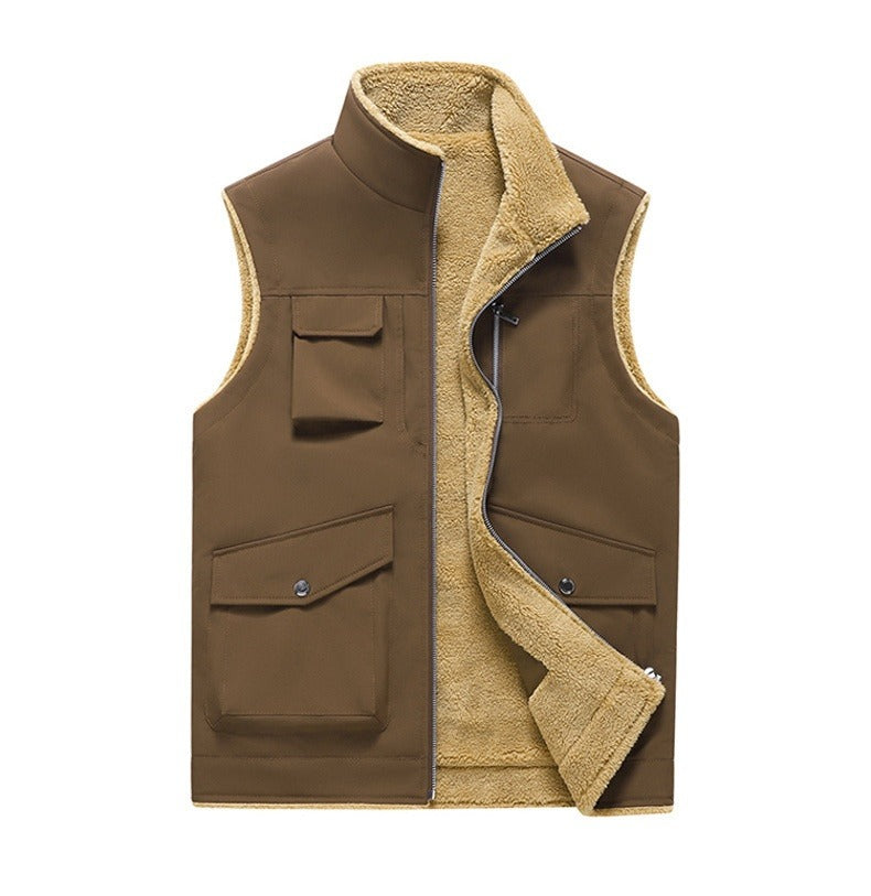 Men's Vest Outdoor Style Multi-Pocket Practical