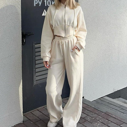 Comfortable Loungewear Set Hoodie Joggers Soft Cotton