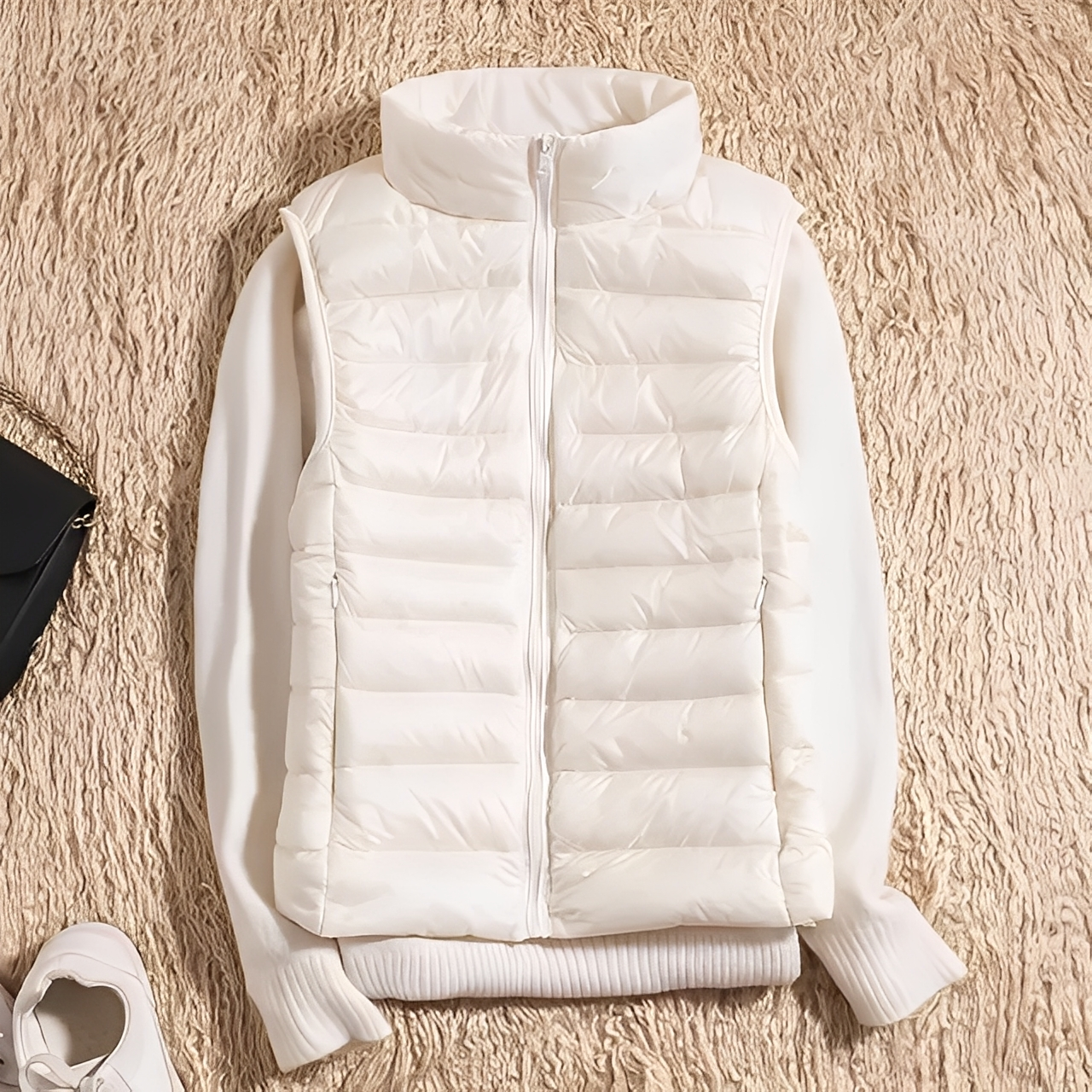 Lightweight women's down vest