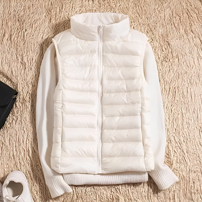 Lightweight women's down vest
