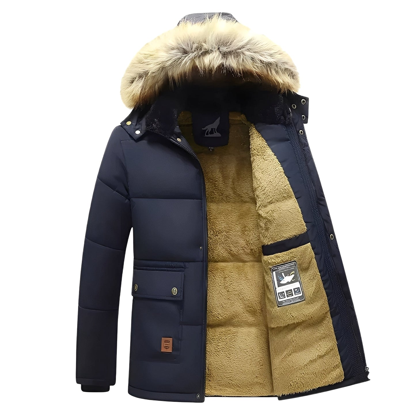 Men's Parka Jacket Warm Insulated