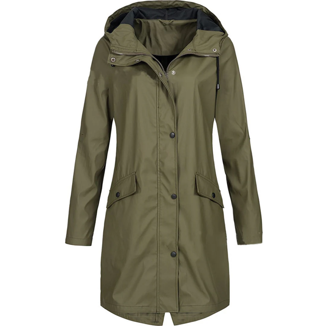 Water-Repellent Rain Jacket Women's Tailored Fit