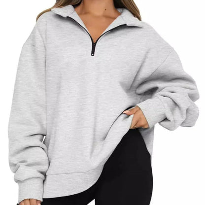 Oversized Dress Soft Cotton High Collar Short Fastening