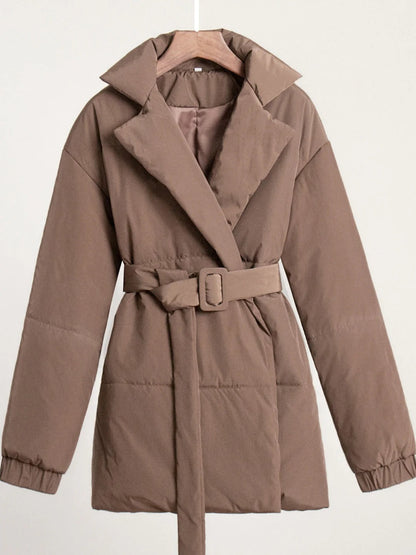Belt Bags Puffer Jacket Wrap Quilted Winter Jacket