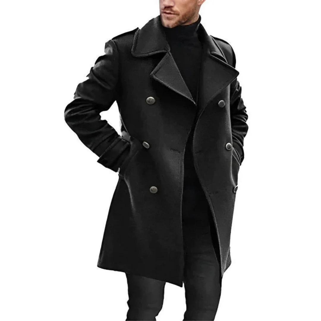 Elegant Women's Coat Wool Blend Tailored