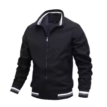 Windproof Bomber Jacket Loose Fit Zipper