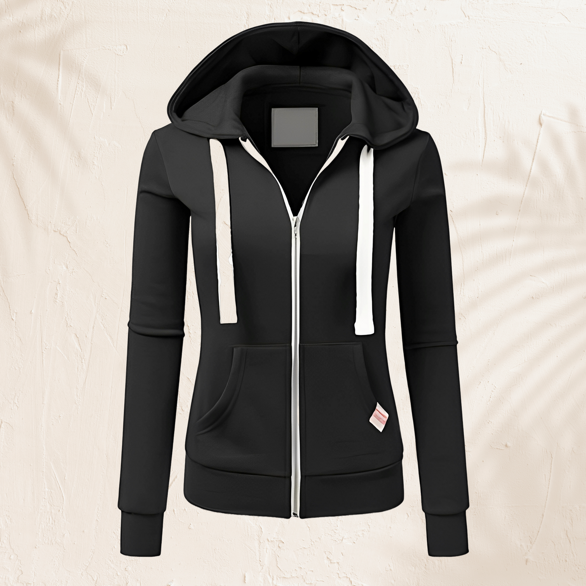 Kuscheliger Kapuzenpullover mit Reißverschluss - IdealeKleiden