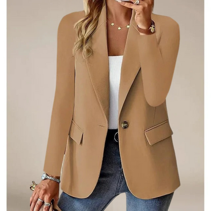 Klassischer Damenblazer Elegant Schwarz