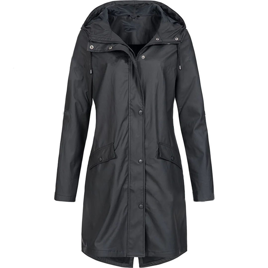 Water-Repellent Rain Jacket Women's Tailored Fit