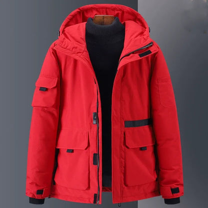 Water-repellent down jacket Hood Casual style