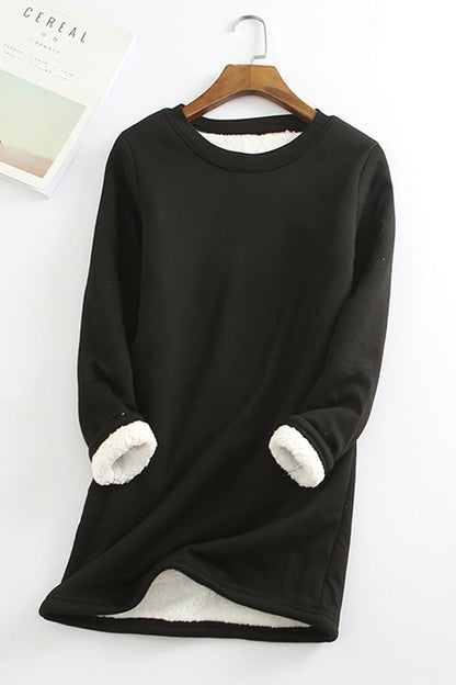 Comfortable Women's Loose Fit Soft Fleece Sweatshirt