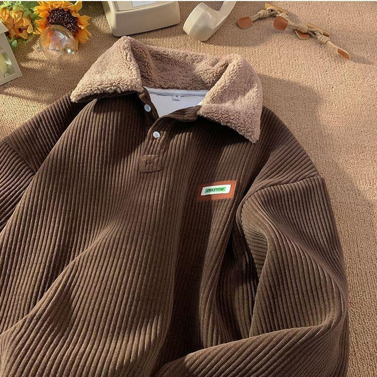 Cozy Corduroy Sweaters with Fleece