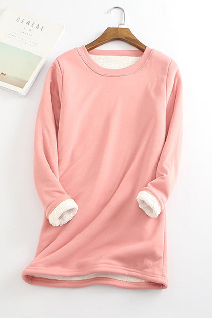 Comfortable Women's Loose Fit Soft Fleece Sweatshirt