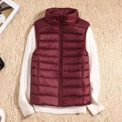 Lightweight women's down vest