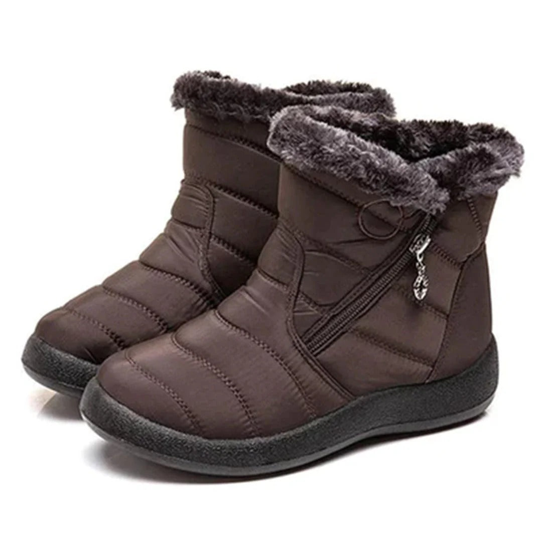 Warm Ankle Boots for Women with Soft Faux Fur Lining