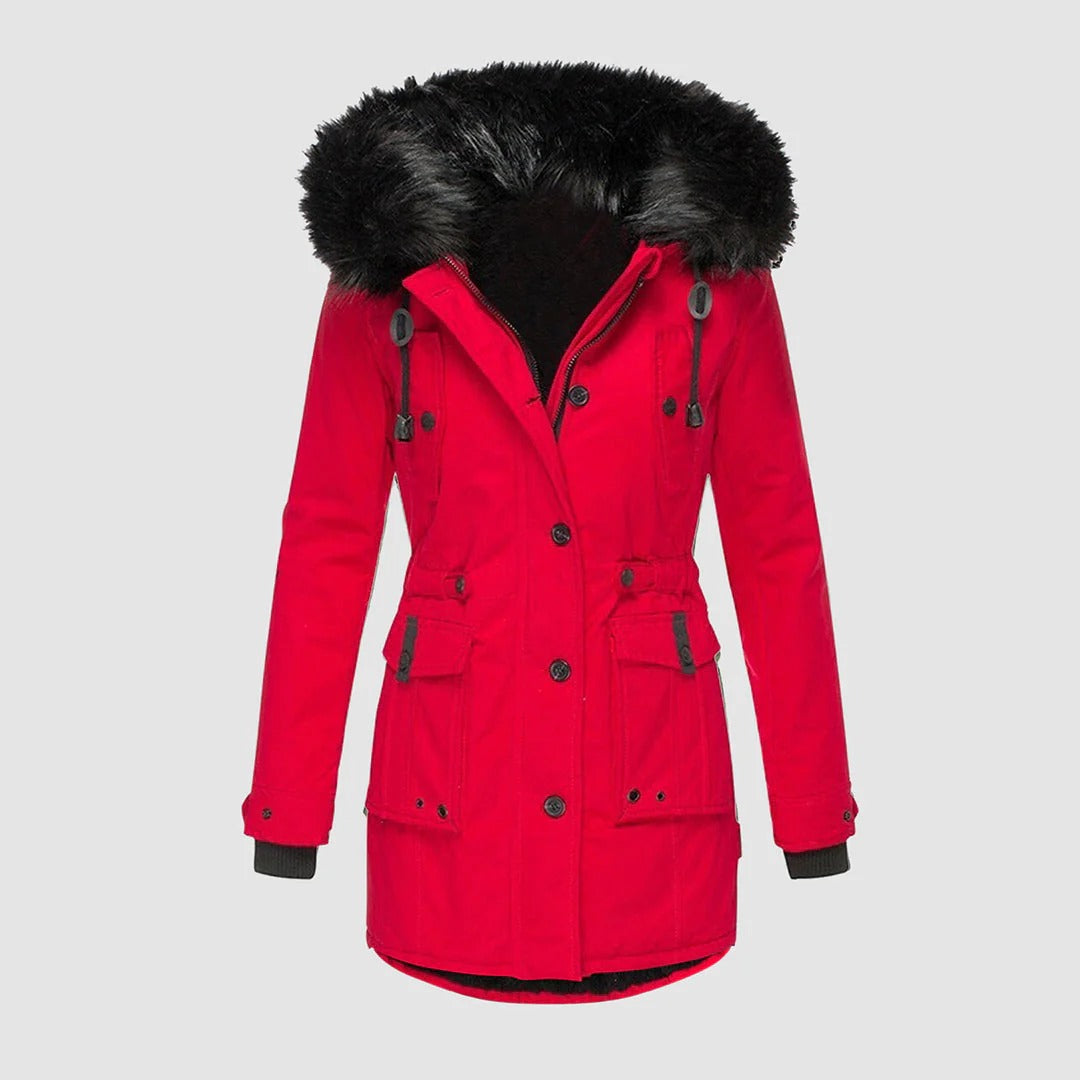 Long Women's Jacket Elegant Tailored Fit