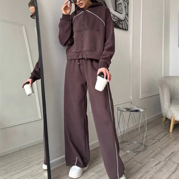 Hoodie and Joggers Set Plus Size Cotton Comfort Fit