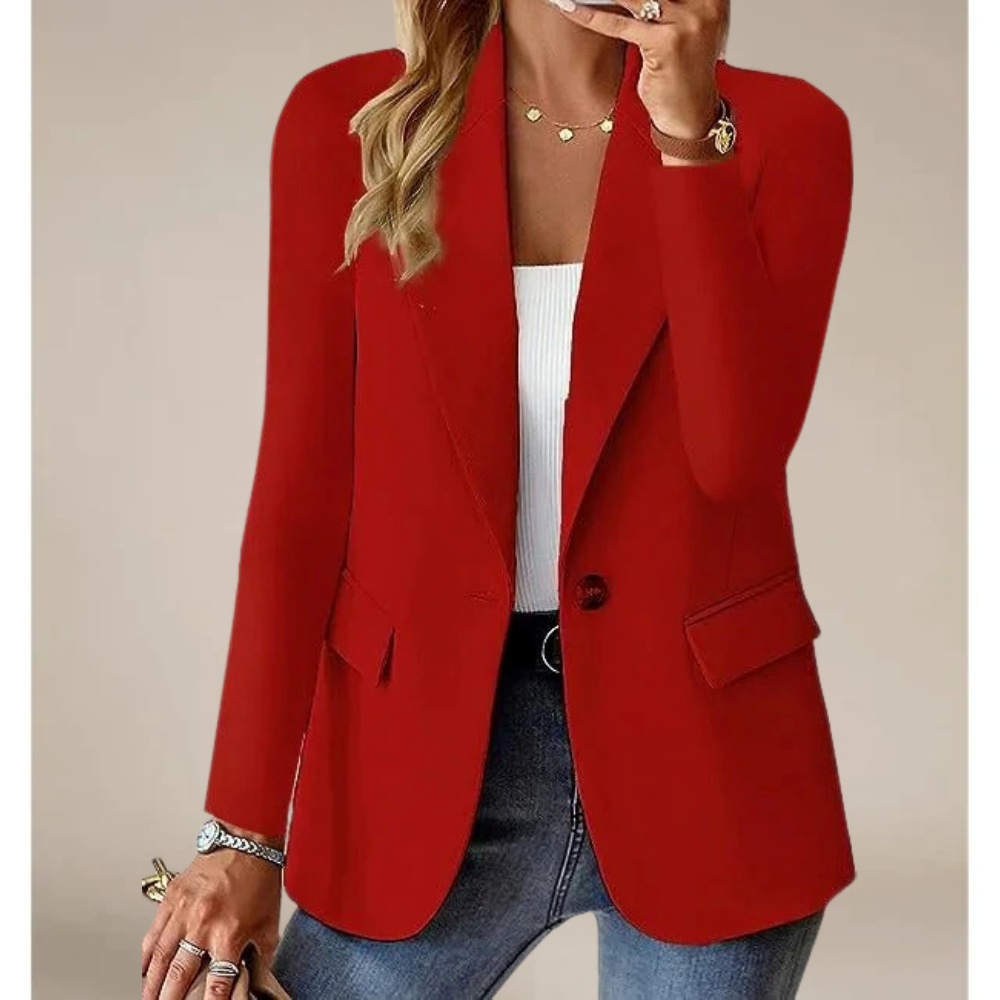 Klassischer Damenblazer Elegant Schwarz