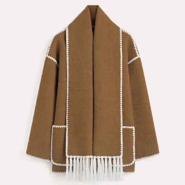 Elegant Women's Shawl Collar Jacket Style