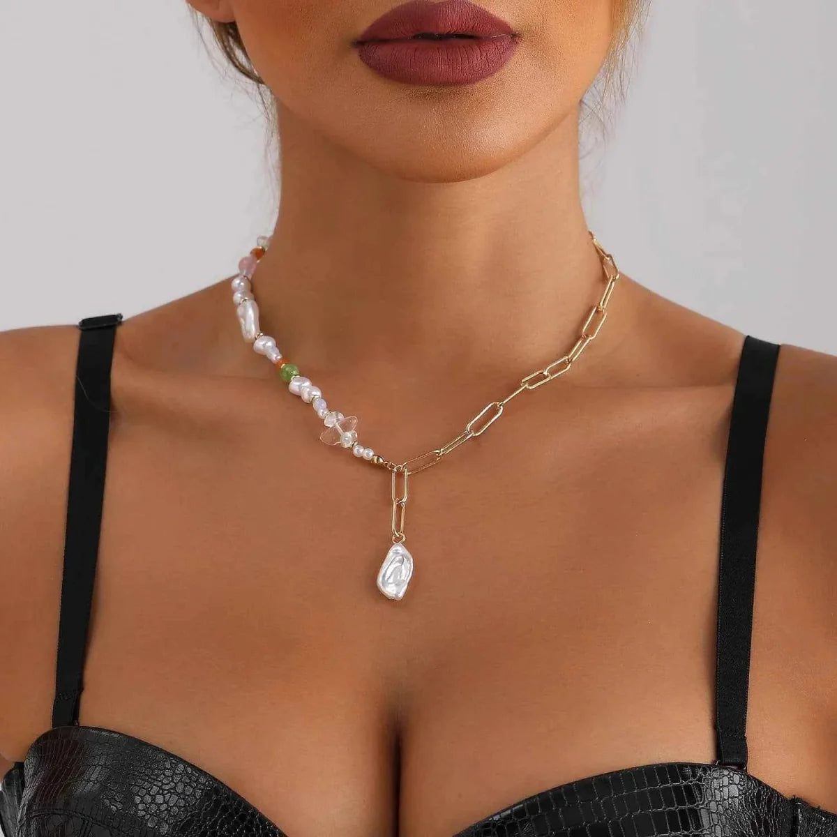 Elegante Damenketten Perlen Schmuck - IdealeKleiden