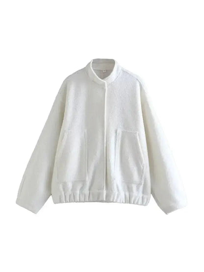 Oversized Teddy Jacket Modern Minimalist