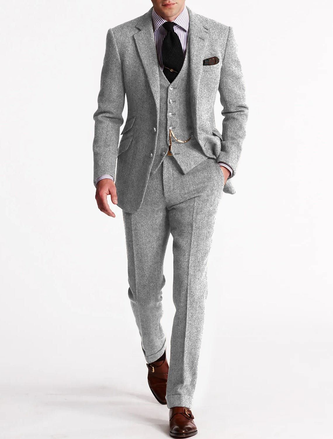 Men's Suit Elegant Look | 3-Piece Ensemble