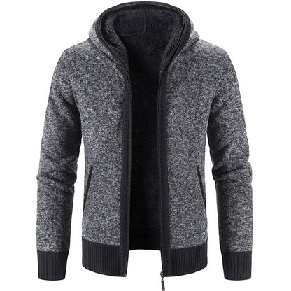 Chunky Knit Sweater Hood Warm