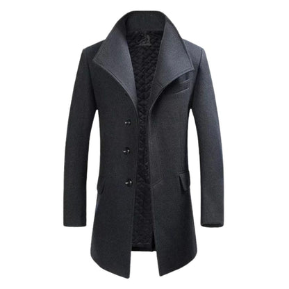 Stylish Wool Coat Men's Elegance