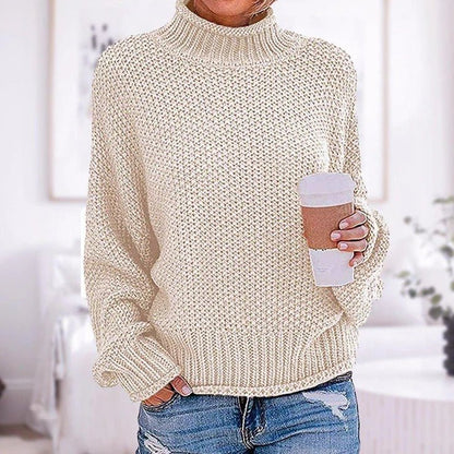 Women's Turtleneck Chunky Knit Sweater