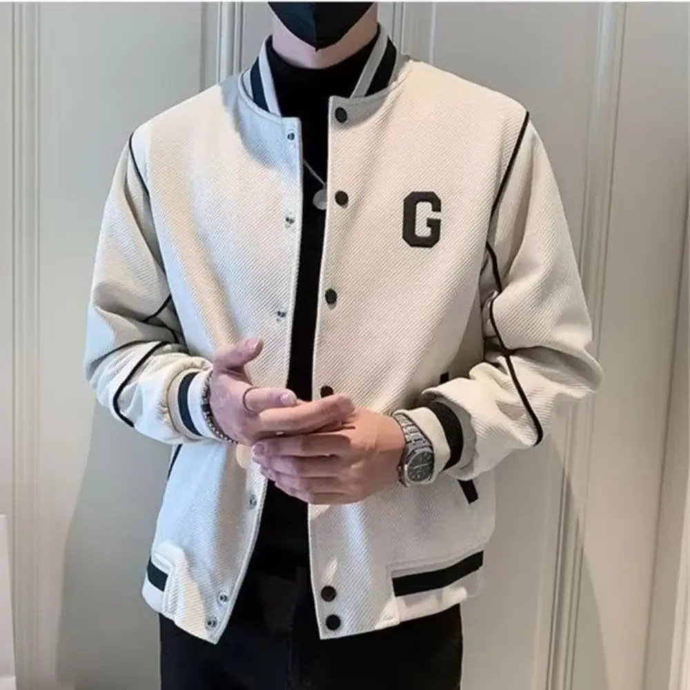 Motorcycle Leather Varsity Jacket