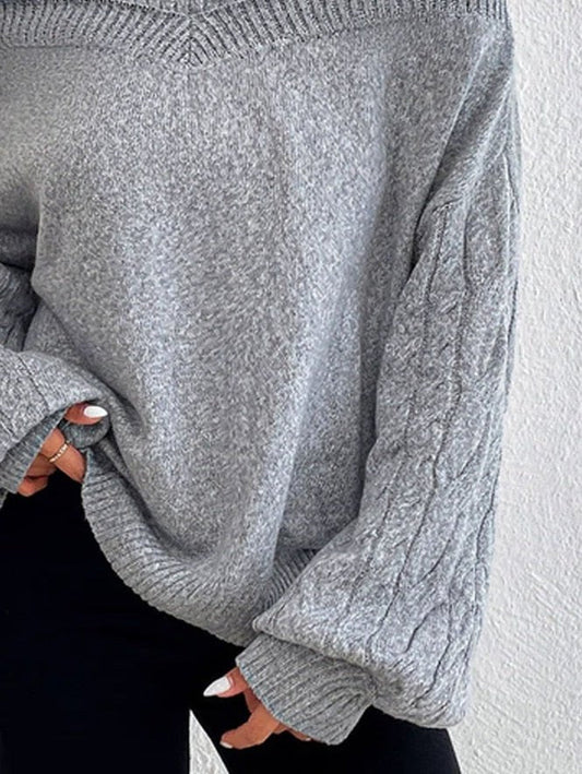 Weiche Off-Shoulder-Sweatshirt Damen - IdealeKleiden